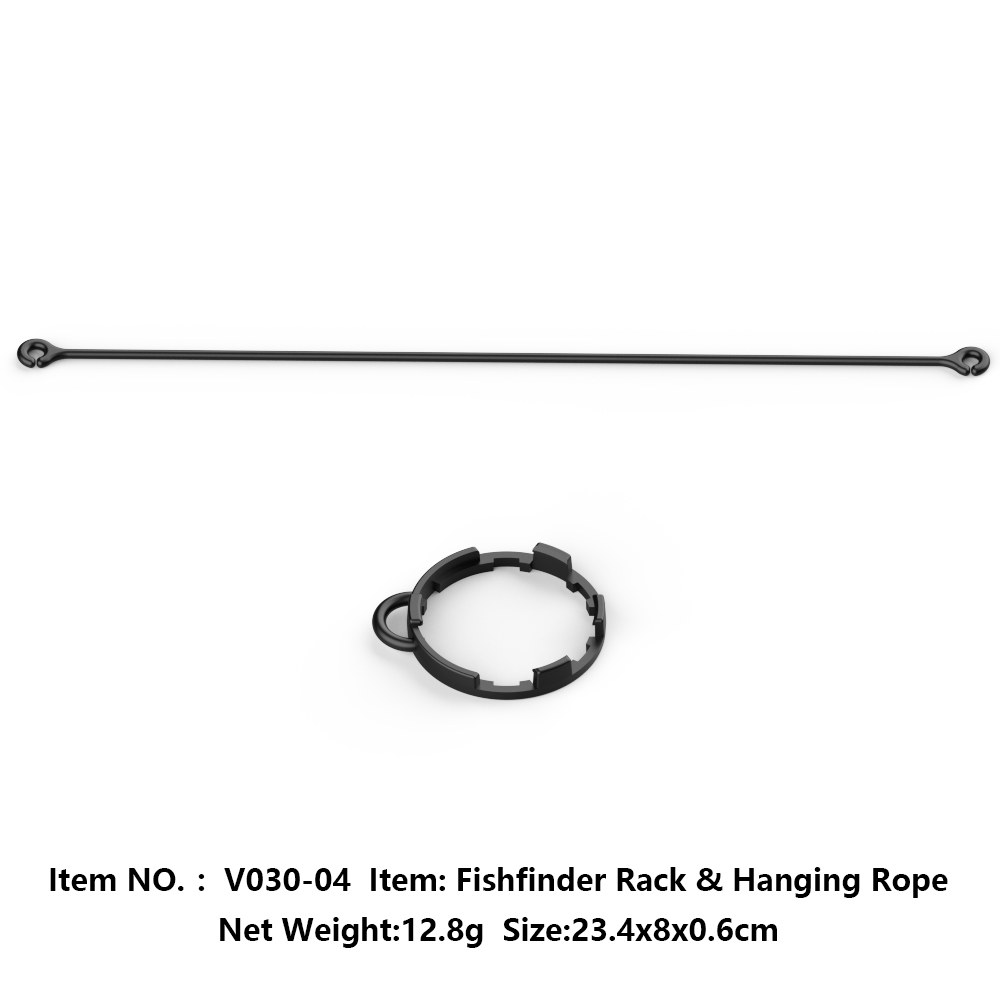 Fish Finder Mount - Flytec 公式オリジナル V030-04 魚探ラックと吊りロープのスペアパーツワイヤレス魚探ソナーキャリングブラケット