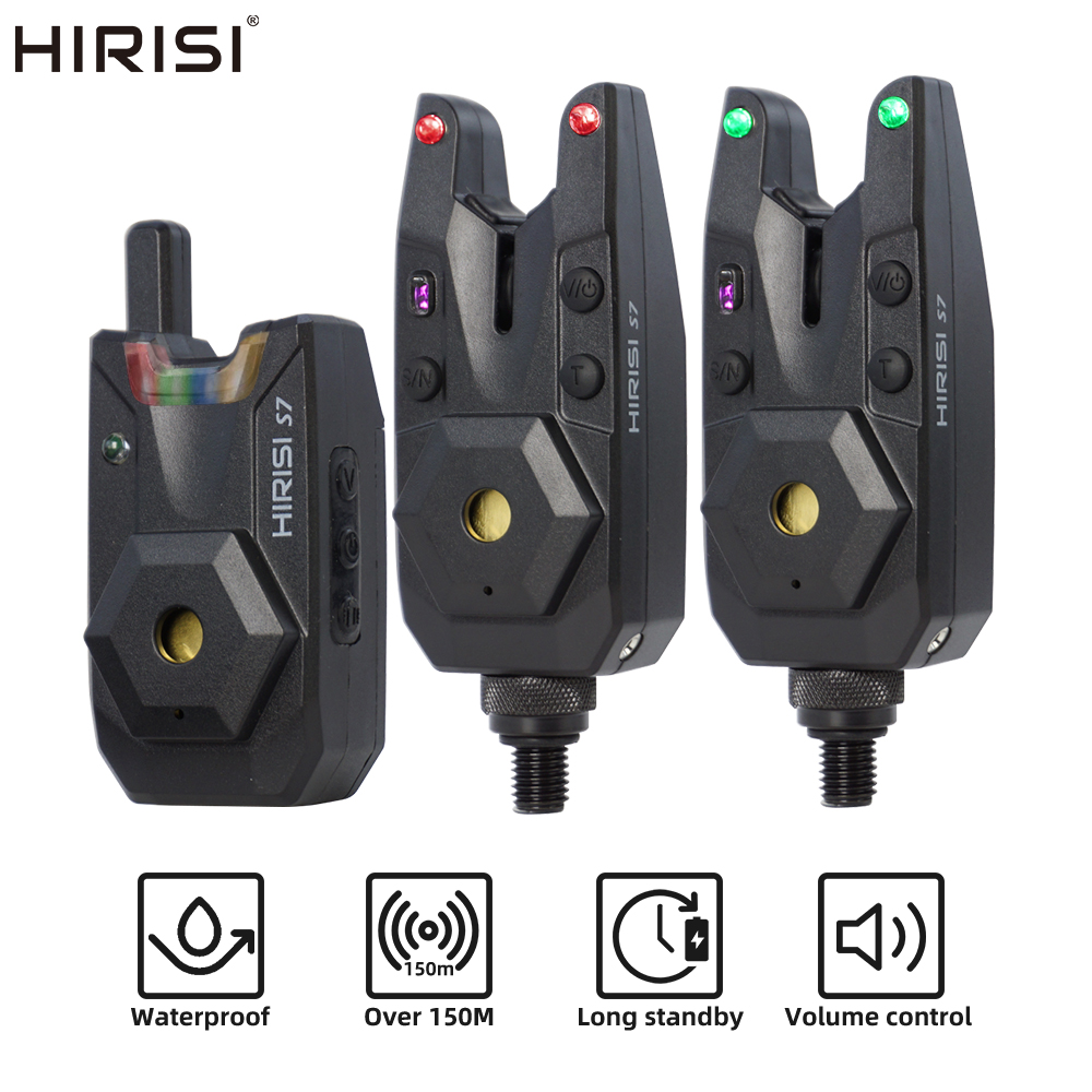 Bite Indicator - ヒリシ鯉釣りアラームセット防水バイトアラームインジケーター鯉釣りタックル1+2セットS7釣りアクセサリー