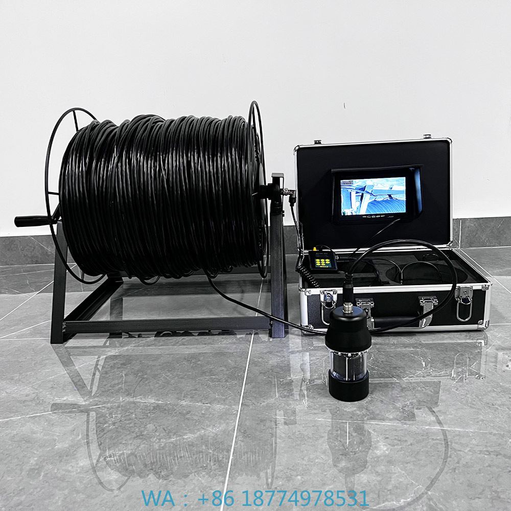 Fish Finder Battery - 深度温度計付き360度回転パノラマビューDVRレコーダー7インチ200m水中釣り魚探