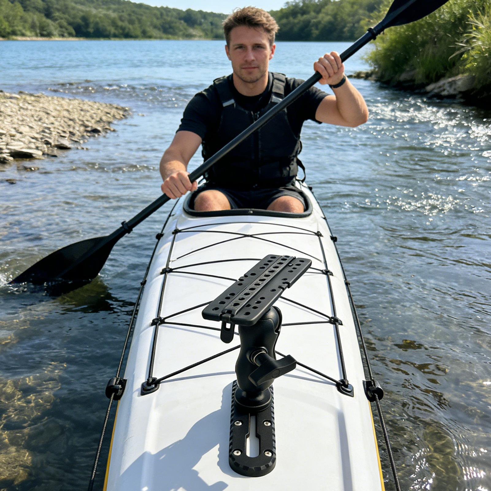 カヤックトラックマウントネジ付き 4 個ユニバーサル多機能釣 - Fish Finder Mount のレビューと価格