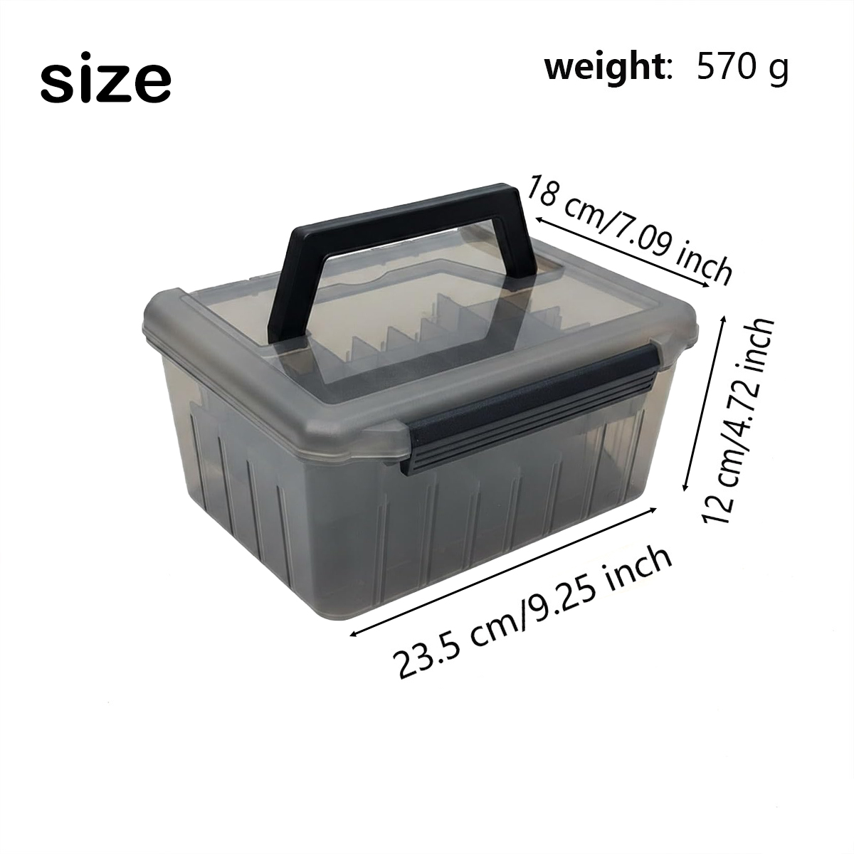 ハンドル付き釣り道具箱、ポータブルPPプラスチック製収納ケー - Fish Finder Case のレビューと価格