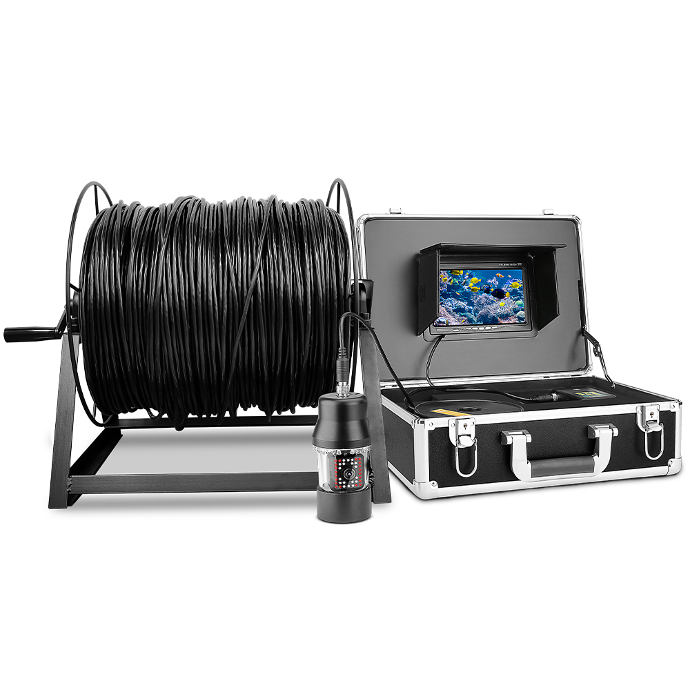 深度温度計付き360度回転パノラマビューDVRレコーダー7イ - Fish Finder Battery のレビューと価格