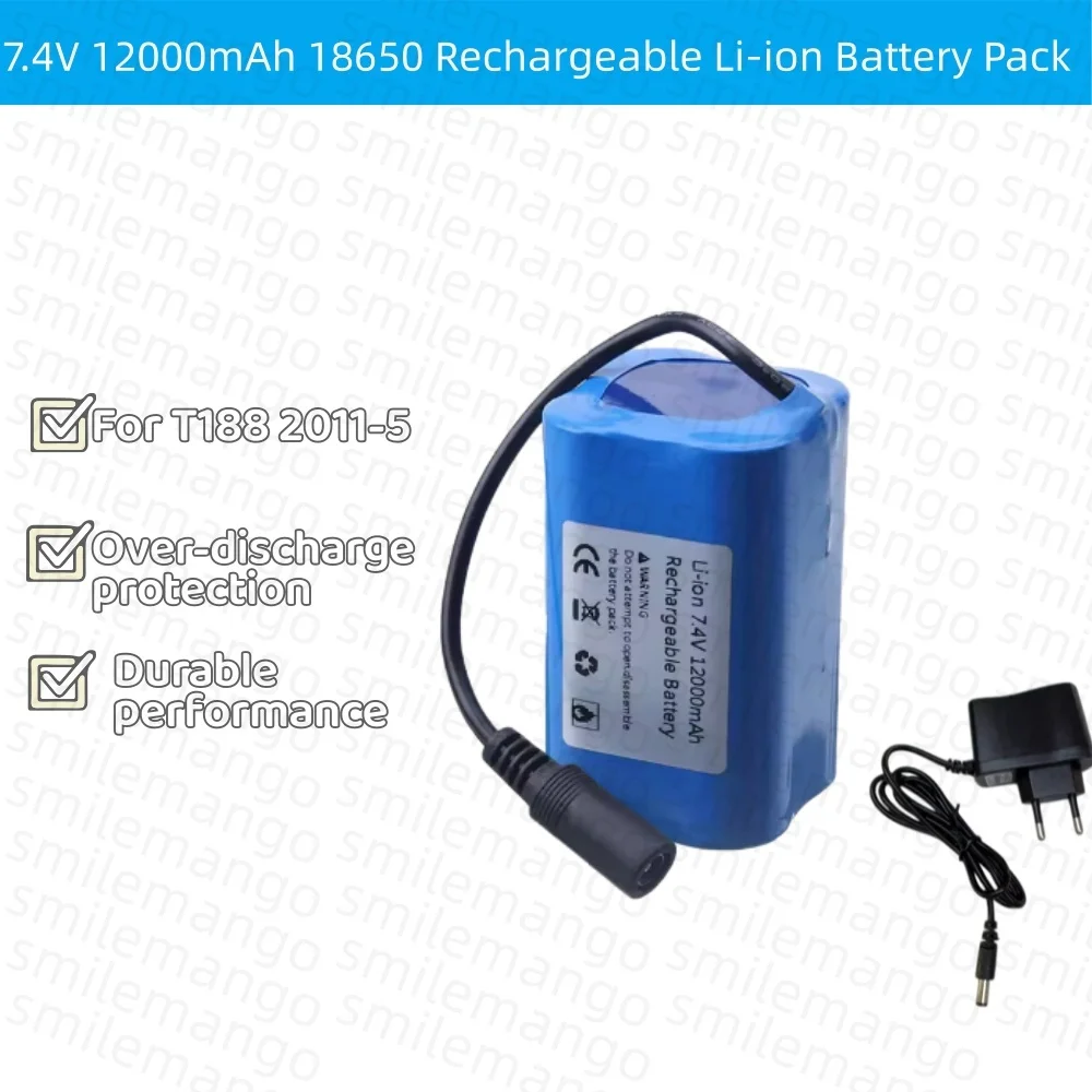 7.4V 12000mAh バッテリー USB 充電器付き  - Fish Finder Charger のレビューと価格
