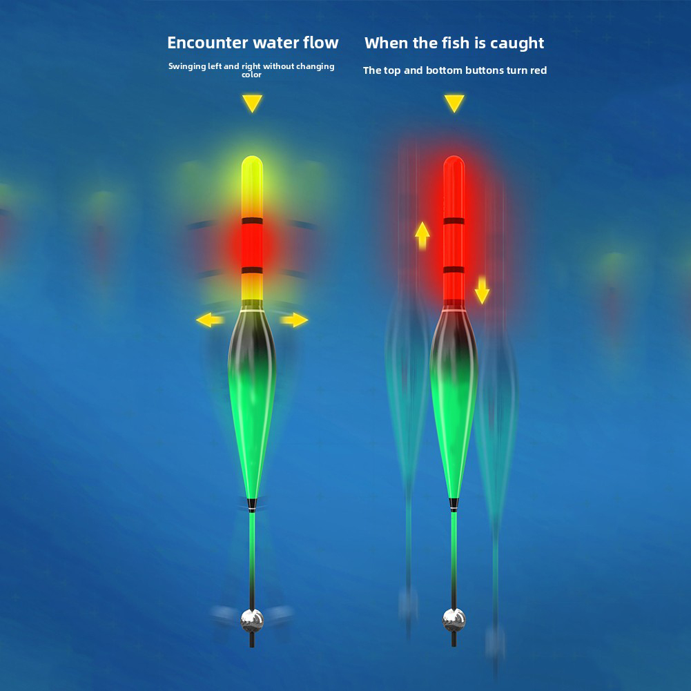 自動ボバー釣り糸セット カラーチェンジフロートリグ付き組み立 - Bite Indicator のレビューと価格